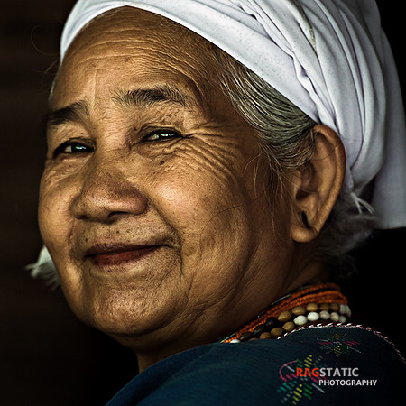 A tribal Lady looking over her shoulder