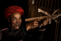 Tribal Man aiming his Bow & Arrow
